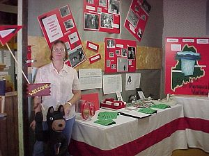 Cyndy at PVEA/SPCCC BOOTH