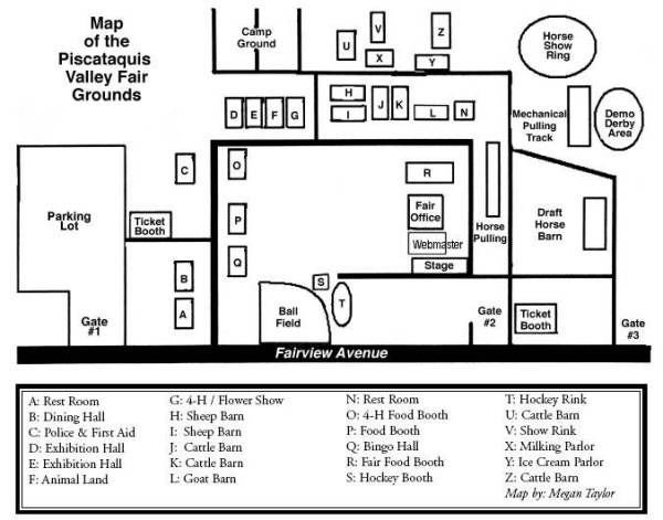 Map of Piscataquis Valley Fair Grounds